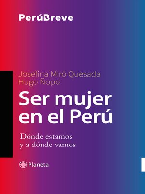 cover image of Ser mujer en el Perú